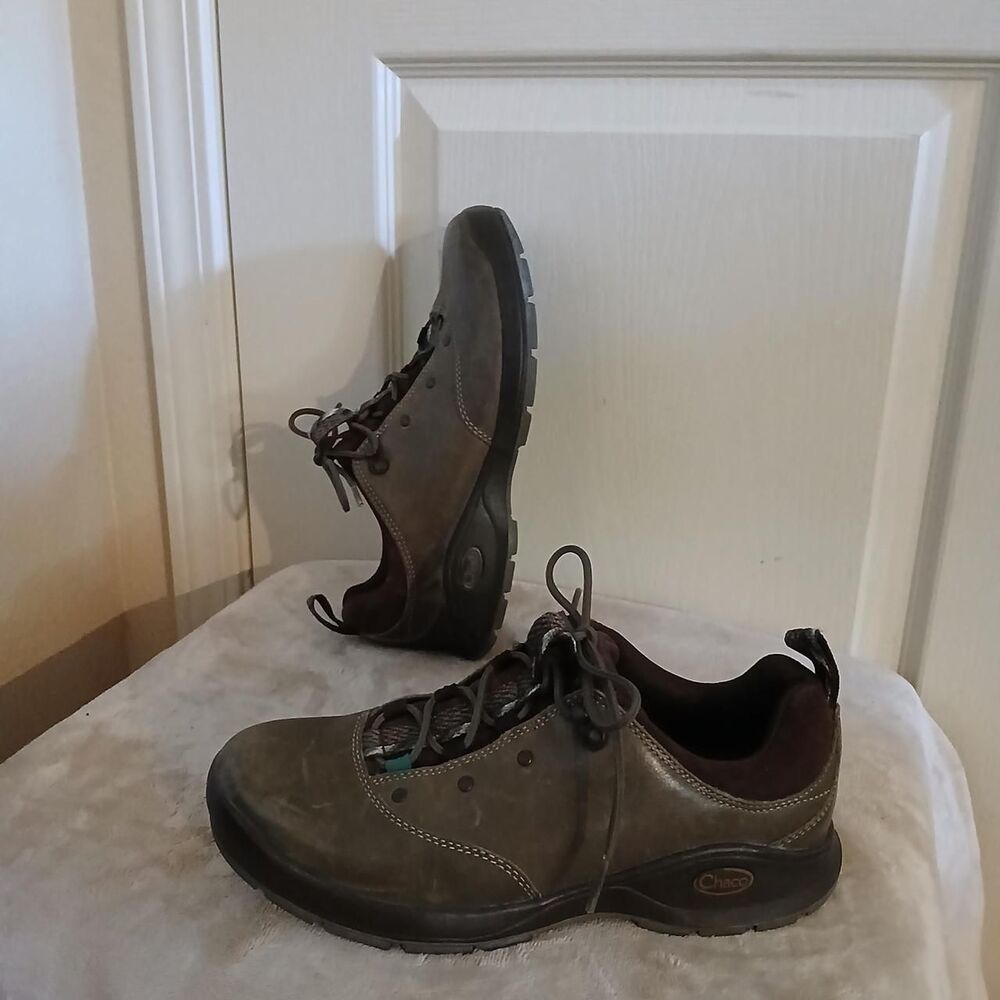 Chaco Bungee Brown Leather Lace-Up Hiking Shoes Women's 9 Gorpcore Granola Boho